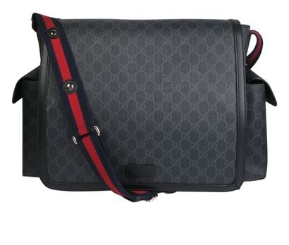 GG Supreme Diaper Bag, front view